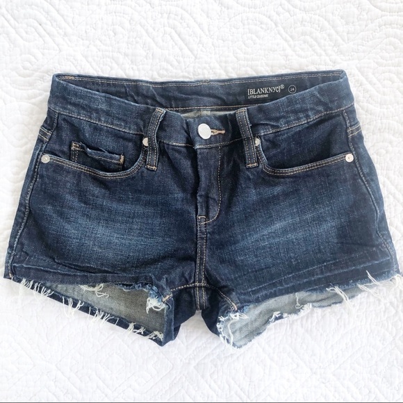 Blank NYC Little Queenie Frayed Hem Boho Shorts - Picture 2 of 8